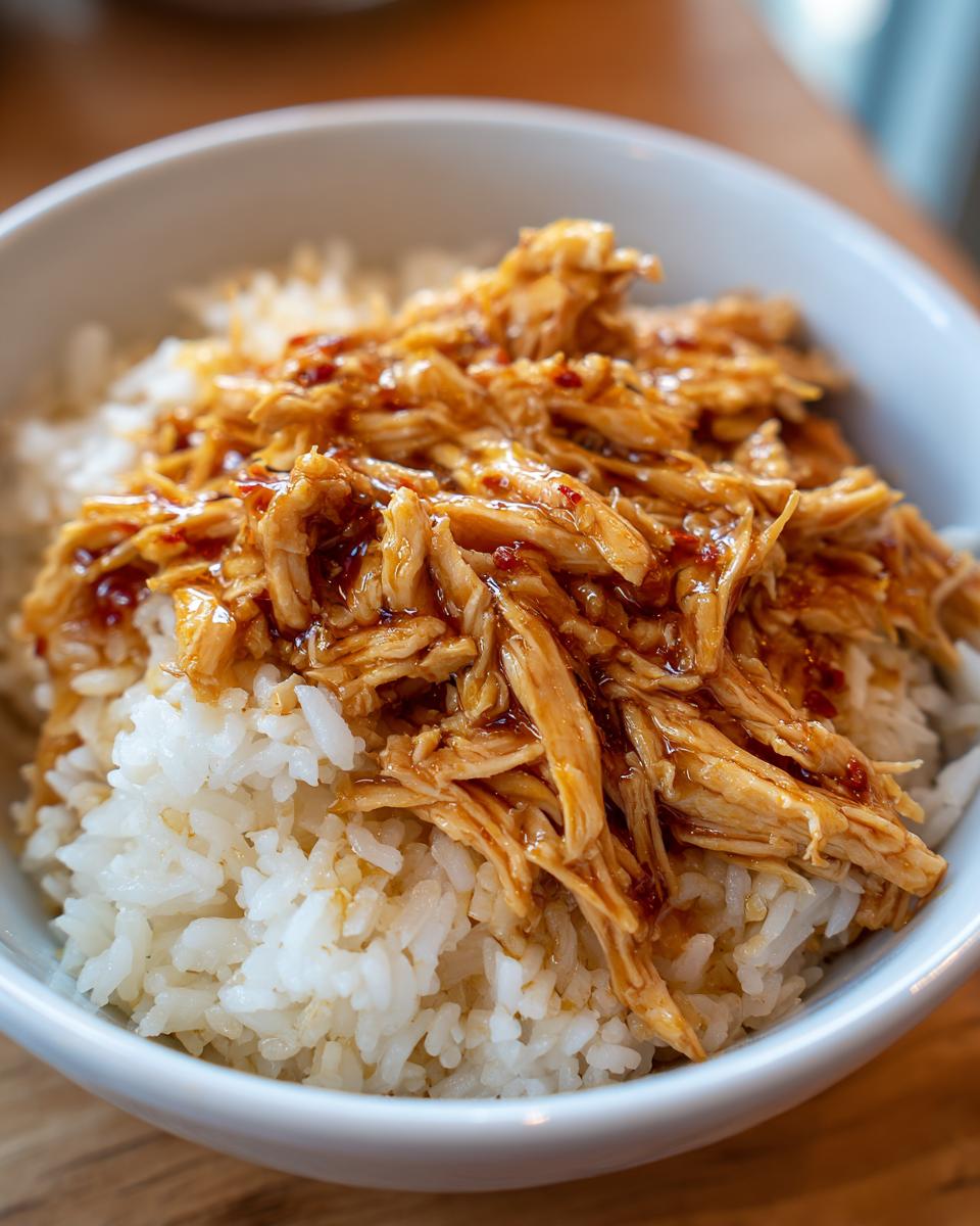 4 ingredient crockpot hawaiian chicken and rice - detail 3