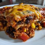 Healthy Slow Cooker Enchilada Casserole