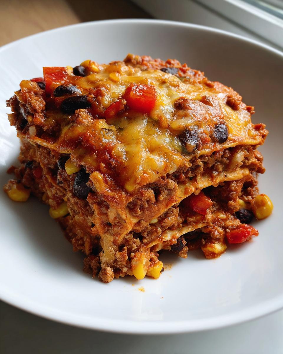 Healthy Slow Cooker Enchilada Casserole - detail 1