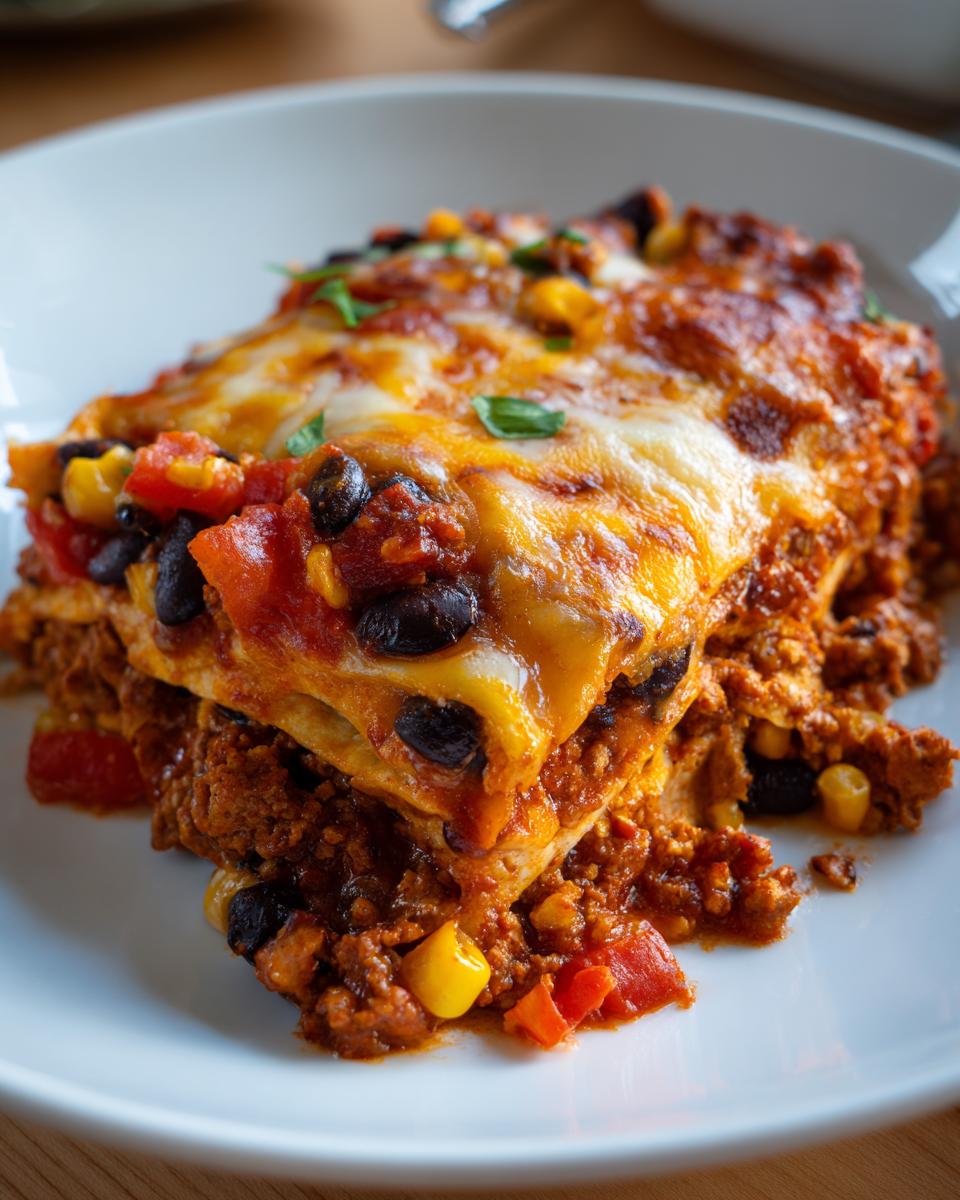 Healthy Slow Cooker Enchilada Casserole - detail 3