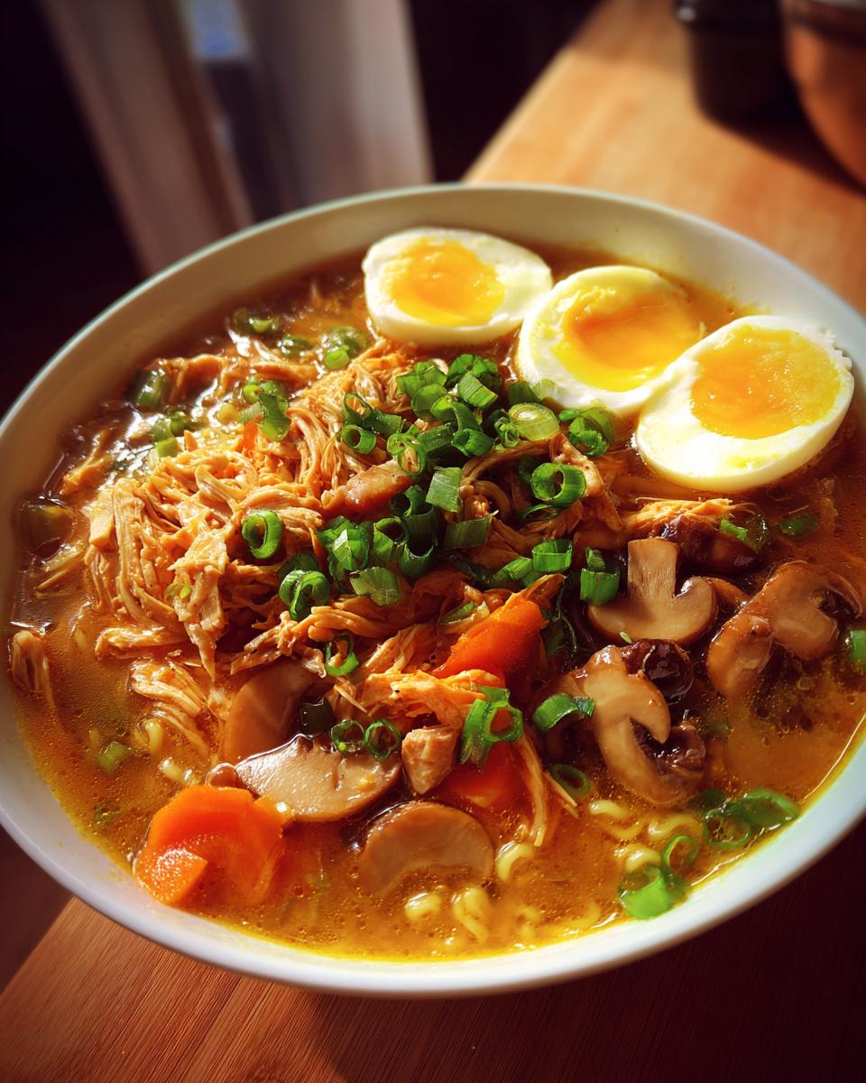 Slow Cooker Chicken Ramen: 3 Ingredient Magic for Busy Nights 6 Slow Cooker Chicken Ramen - detail 2