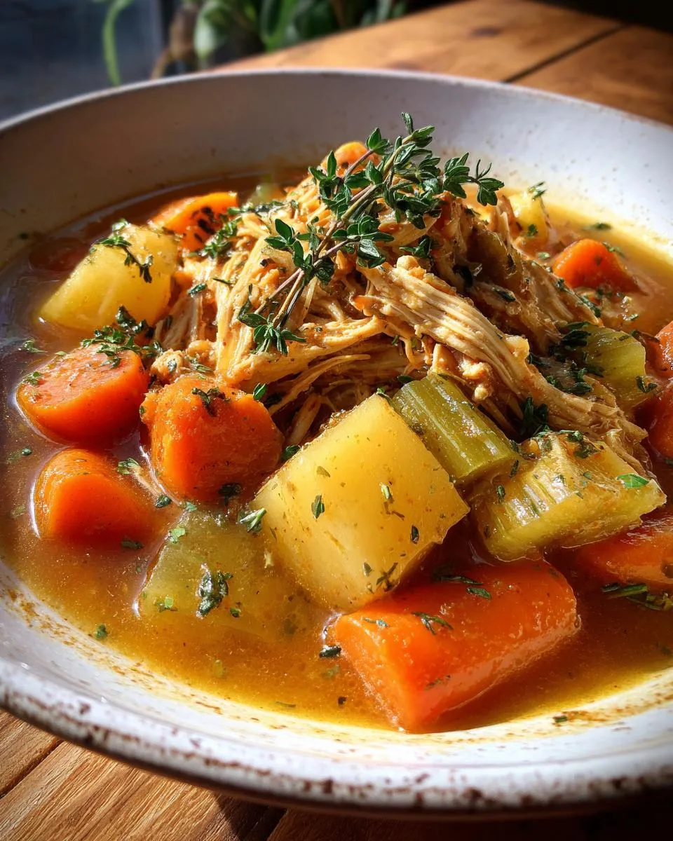 Hearty Slow Cooker Chicken Stew Recipe in 6 Easy Steps 6 Slow Cooker Chicken Stew Recipe - detail 1