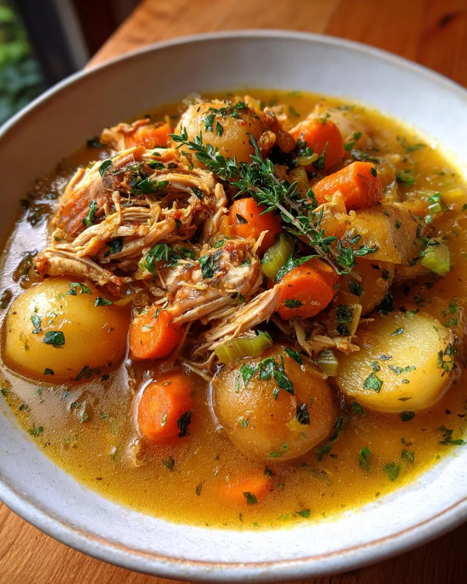 Hearty Slow Cooker Chicken Stew Recipe in 6 Easy Steps 7 Slow Cooker Chicken Stew Recipe - detail 2