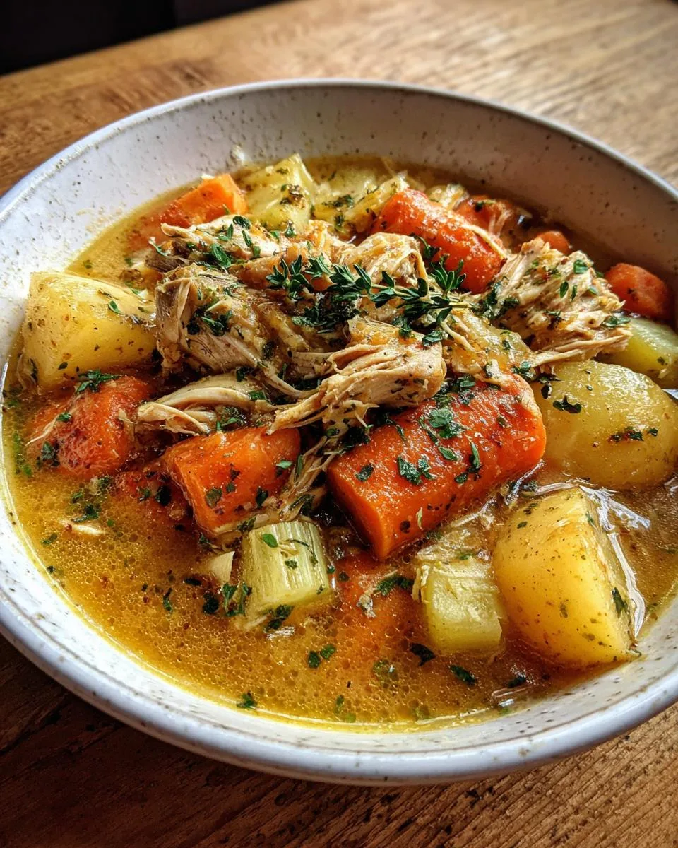 Hearty Slow Cooker Chicken Stew Recipe in 6 Easy Steps 8 Slow Cooker Chicken Stew Recipe - detail 3