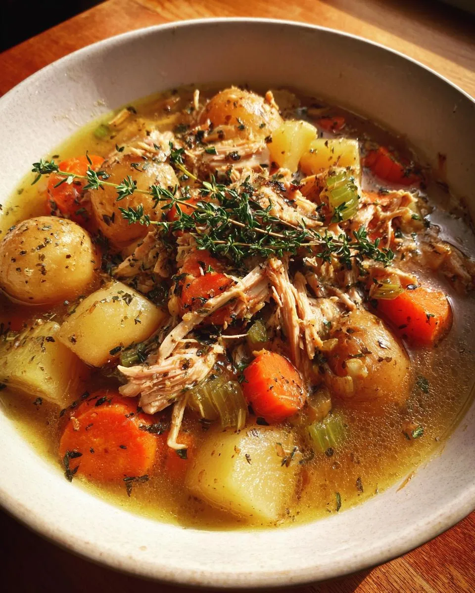 Hearty Slow Cooker Chicken Stew Recipe in 6 Easy Steps 9 Slow Cooker Chicken Stew Recipe - detail 4