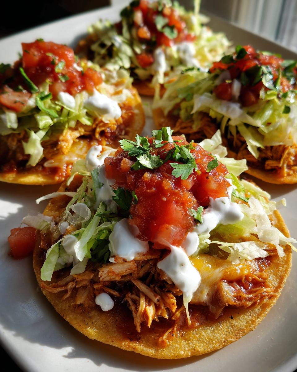 Mouthwatering Slow Cooker Chicken Tostadas in 1 Easy Step 5 Slow Cooker Chicken Tostadas - detail 1