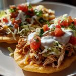 Mouthwatering Slow Cooker Chicken Tostadas in 1 Easy Step 8 Slow Cooker Chicken Tostadas