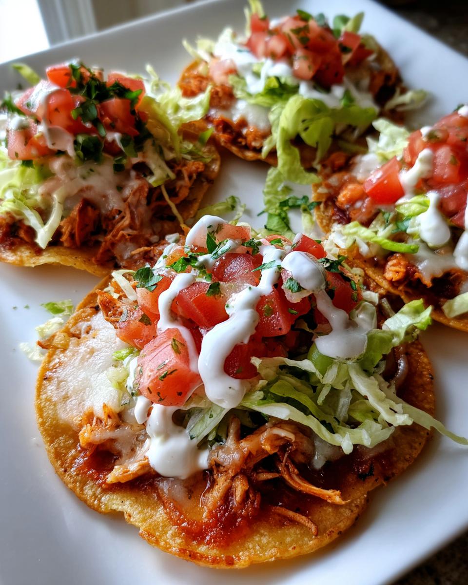 Mouthwatering Slow Cooker Chicken Tostadas in 1 Easy Step 6 Slow Cooker Chicken Tostadas - detail 2
