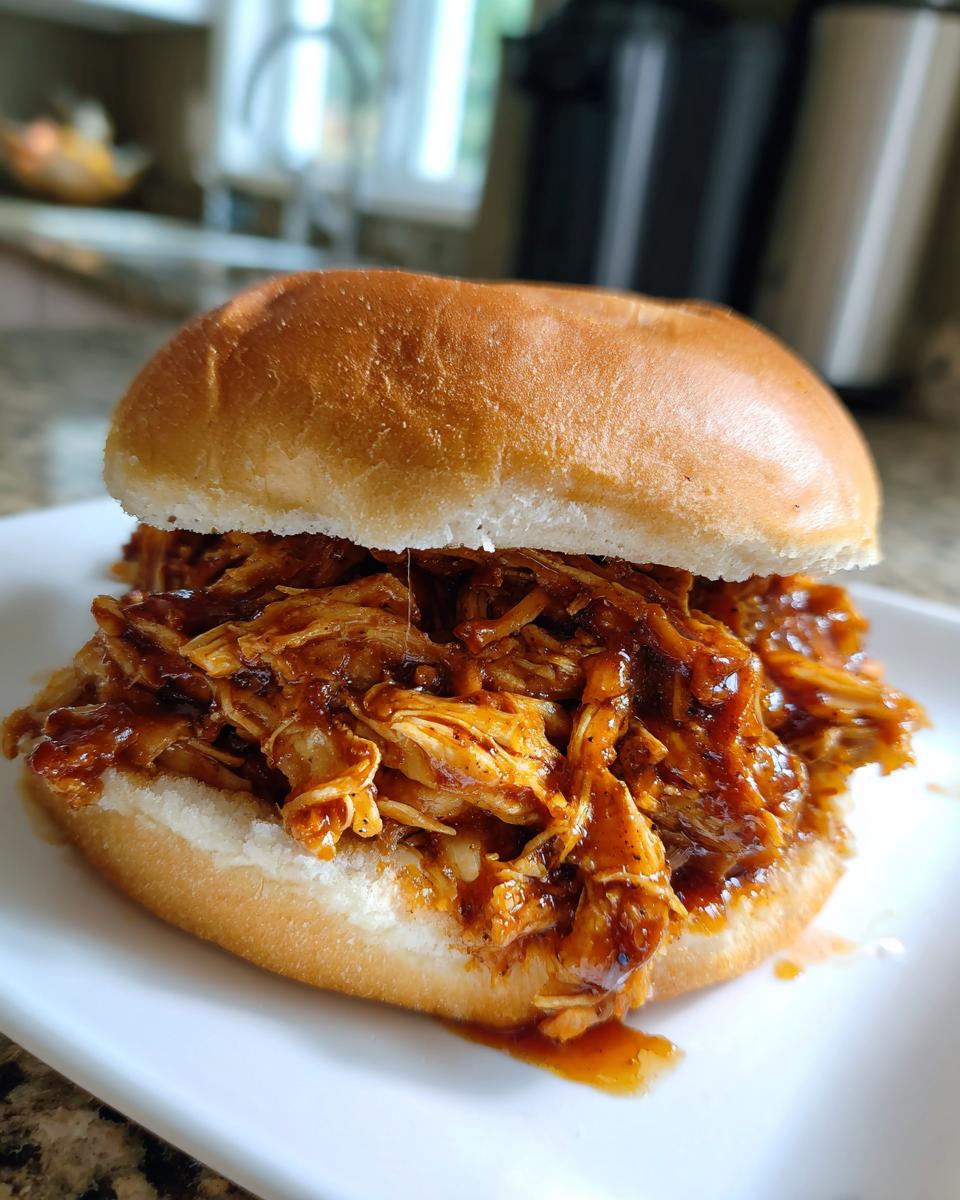 Slow Cooker Honey BBQ Pulled Chicken - detail 1