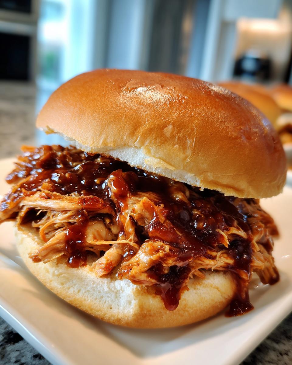 Slow Cooker Honey BBQ Pulled Chicken - detail 2