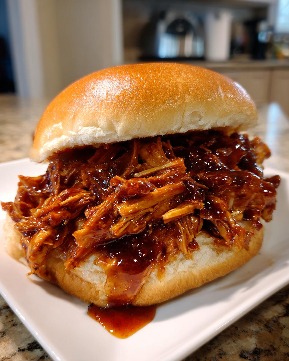 Slow Cooker Honey BBQ Pulled Chicken - detail 3