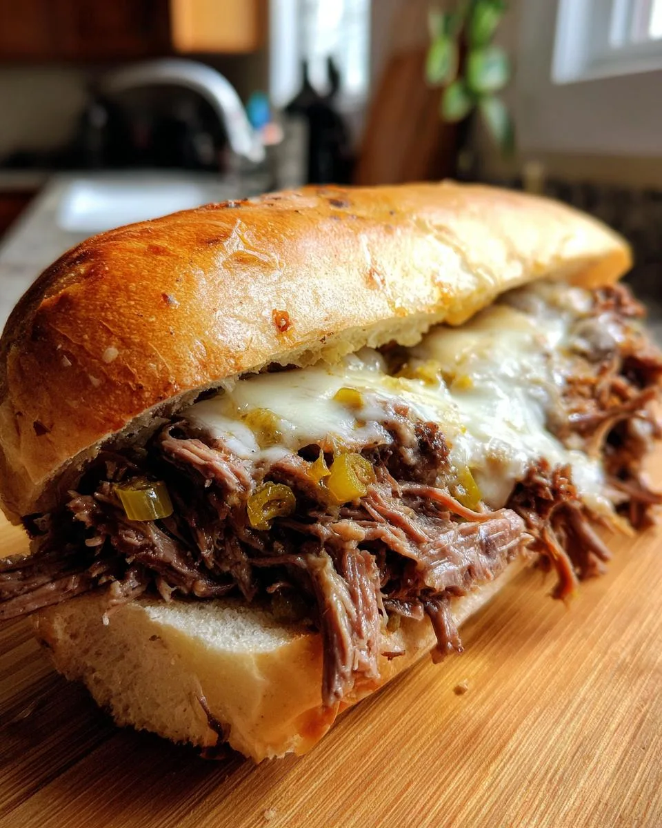 Slow Cooker Italian Beef Sandwiches with 3 Secret Ingredients 9 Slow Cooker Italian Beef Sandwiches - detail 4