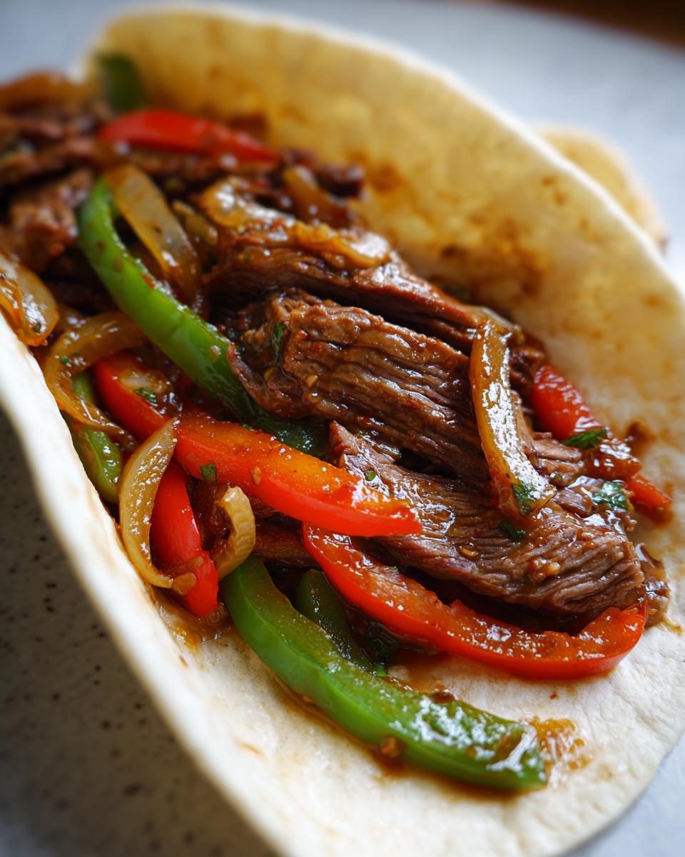 Slow Cooker Steak Fajitas: 1 Easy Recipe for Tender Bliss 6 Slow Cooker Steak Fajitas - detail 2