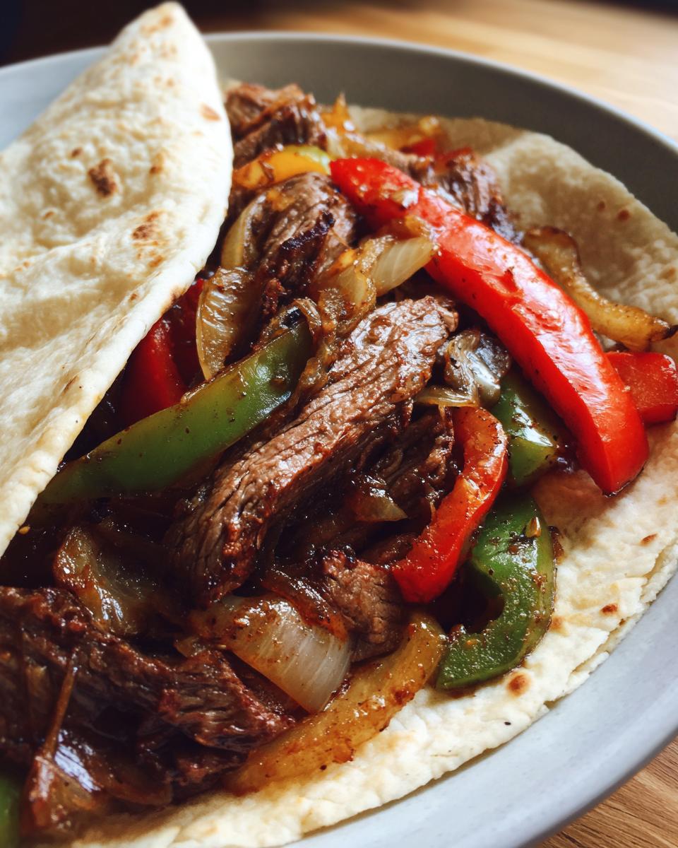 Slow Cooker Steak Fajitas: 1 Easy Recipe for Tender Bliss 7 Slow Cooker Steak Fajitas - detail 3
