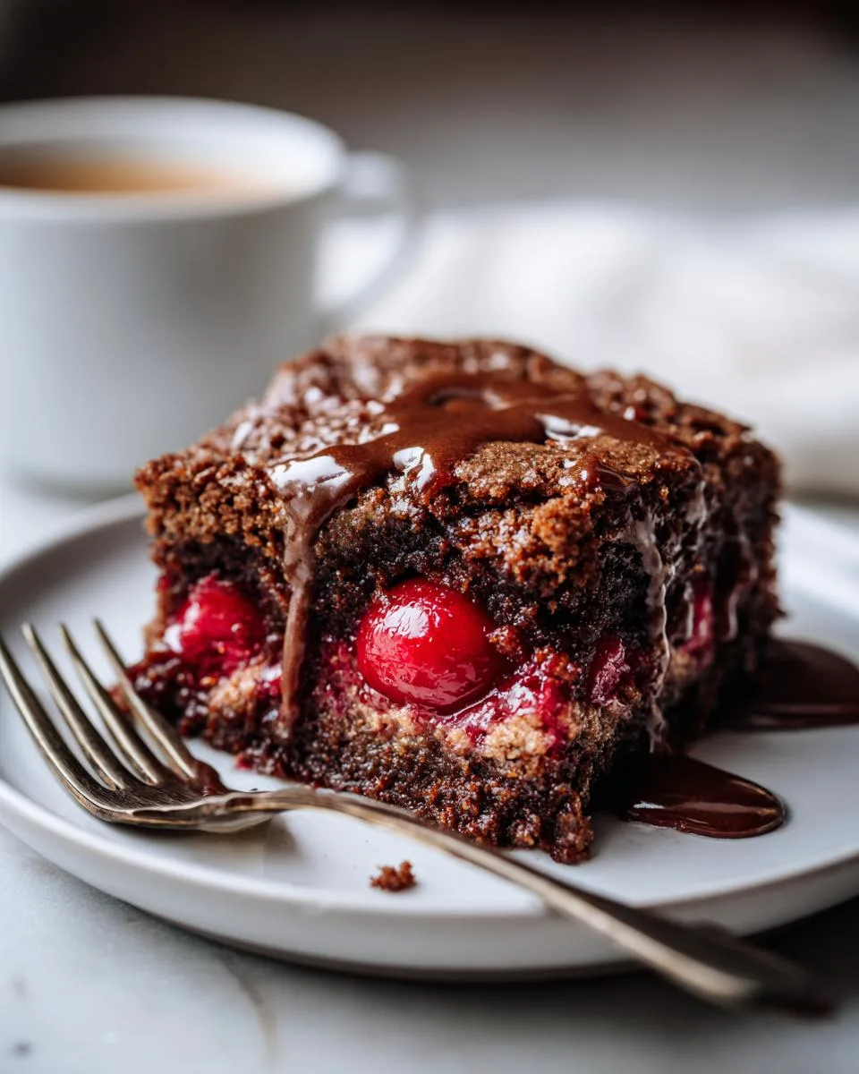 Irresistible 3-Ingredient Chocolate Cherry Dump Cake Bliss 5 3-Ingredient Chocolate Cherry Dump Cake - detail 1