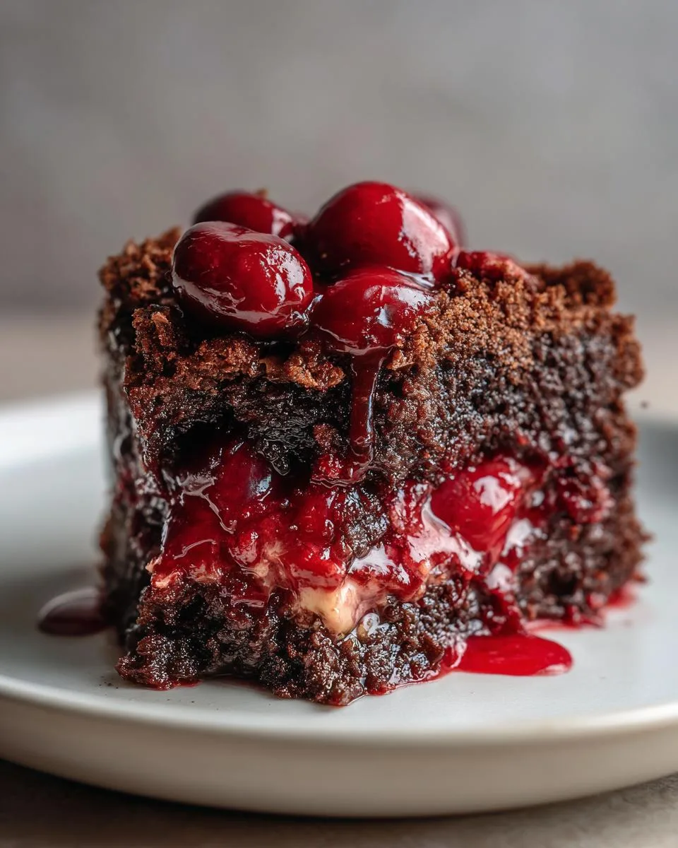 Irresistible 3-Ingredient Chocolate Cherry Dump Cake Bliss 8 3-Ingredient Chocolate Cherry Dump Cake - detail 4