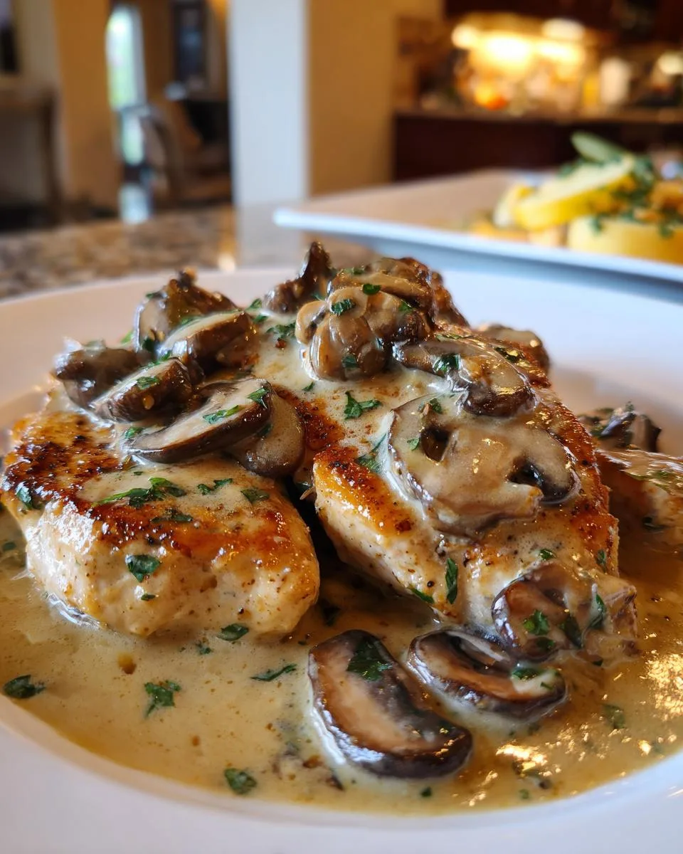 Creamy Crock Pot Chicken Marsala - detail 1