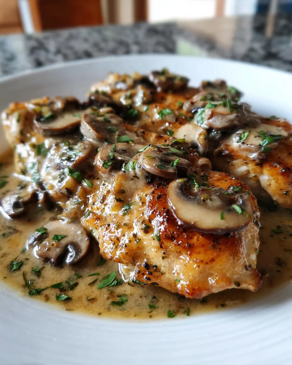 Creamy Crock Pot Chicken Marsala - detail 2
