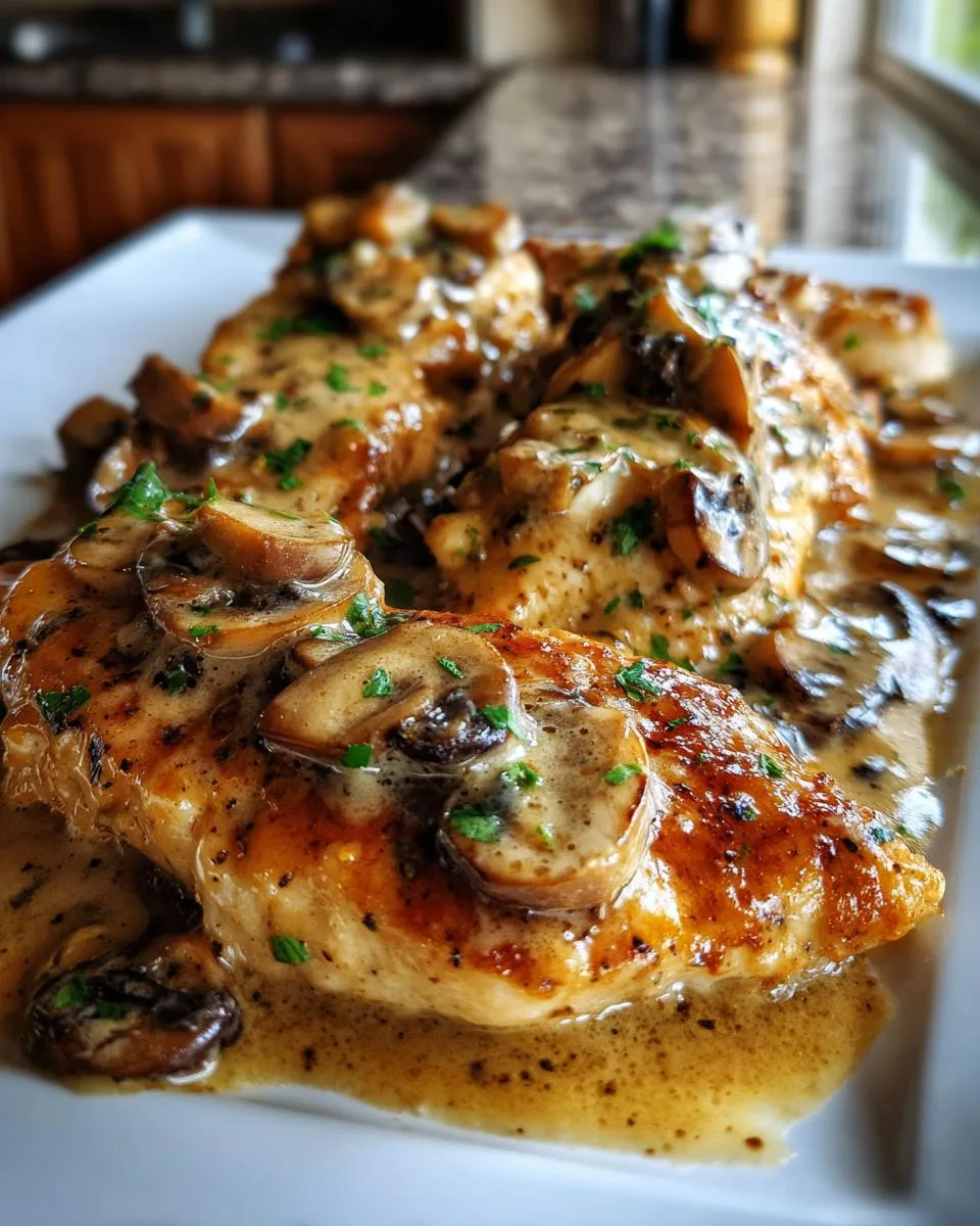 Creamy Crock Pot Chicken Marsala - detail 3