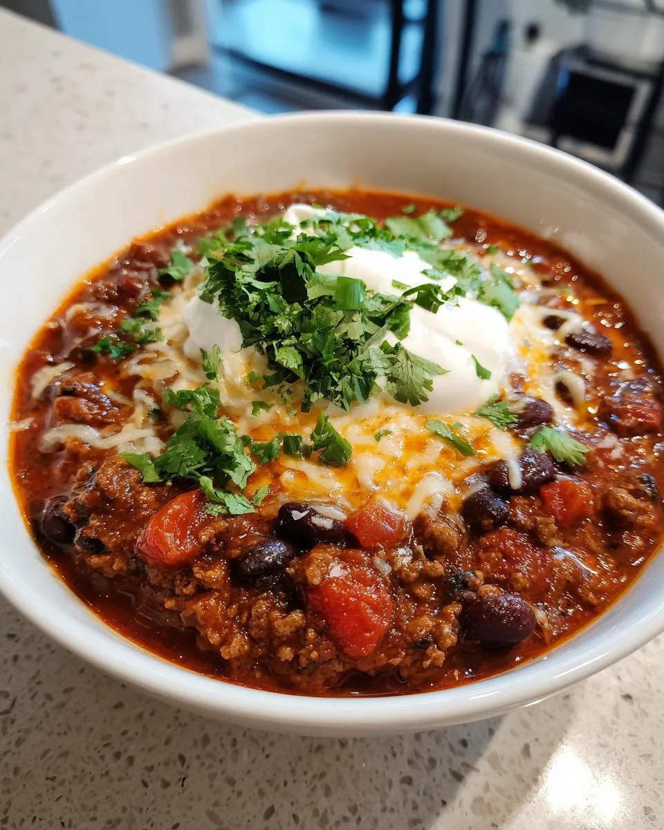 Crock Pot Chili Recipe - 6-Ingredient Comfort Heaven 6 Crock Pot Chili - detail 1