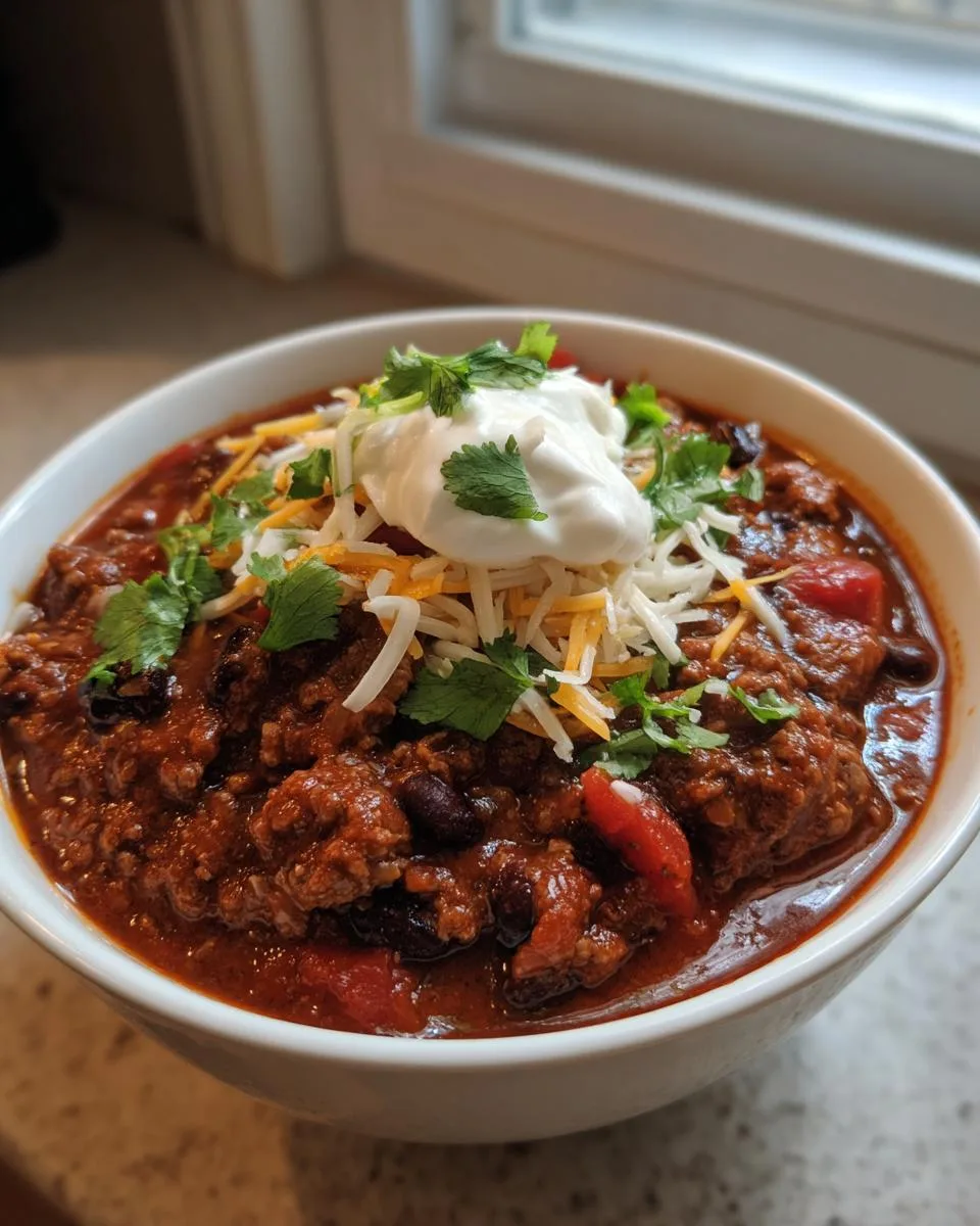 Crock Pot Chili Recipe - 6-Ingredient Comfort Heaven 7 Crock Pot Chili - detail 2