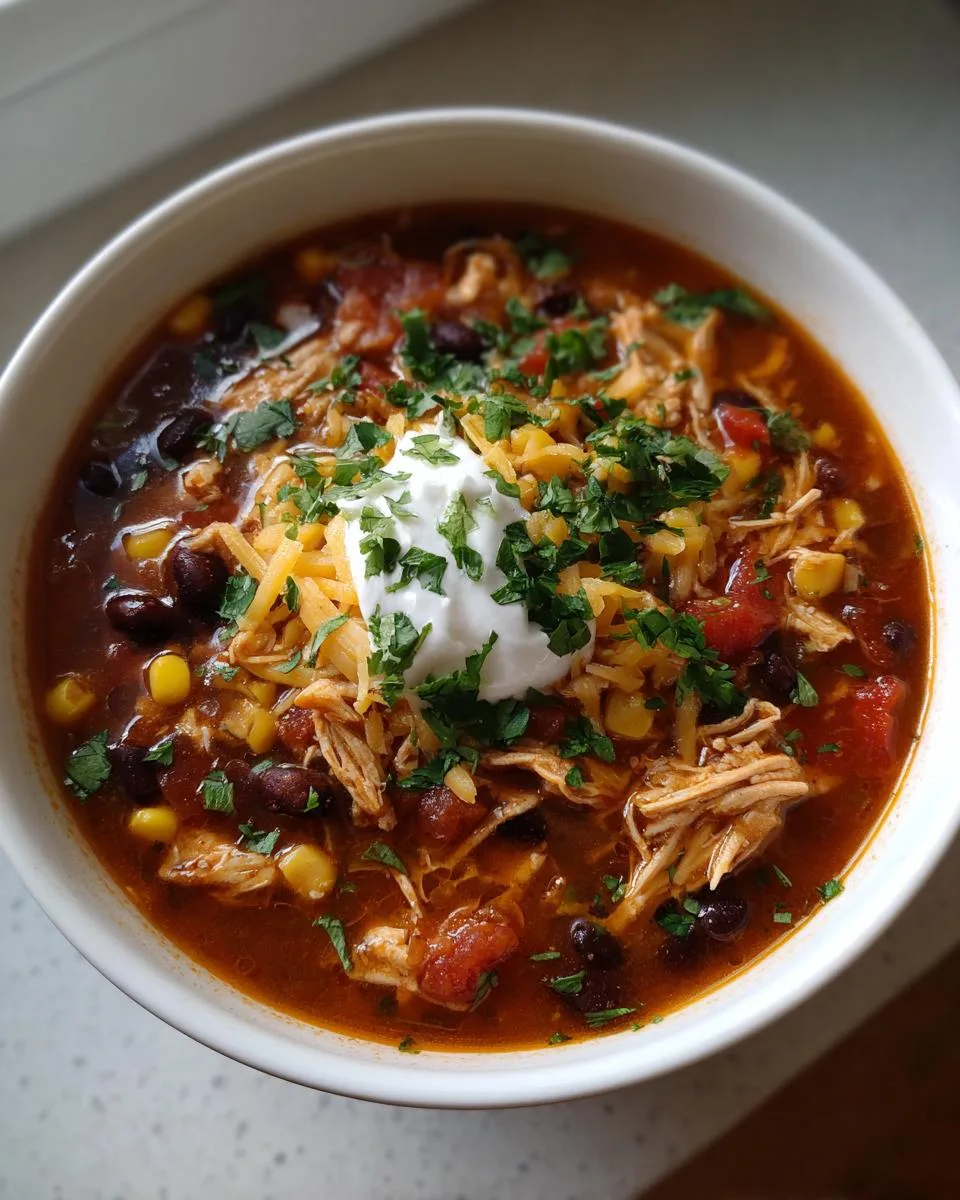 Crock Pot Easy Chicken Taco Soup - detail 1