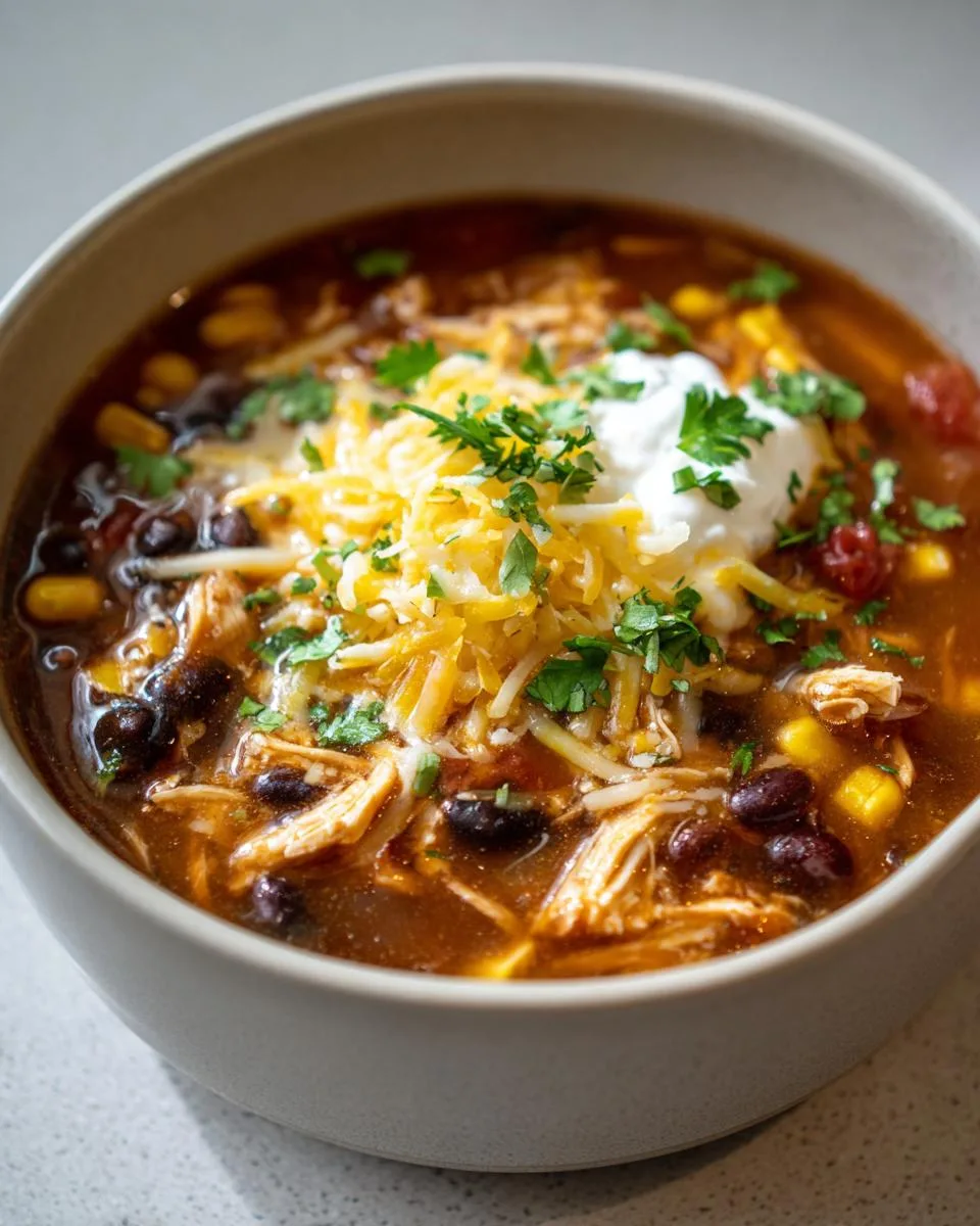 Crock Pot Easy Chicken Taco Soup - detail 2