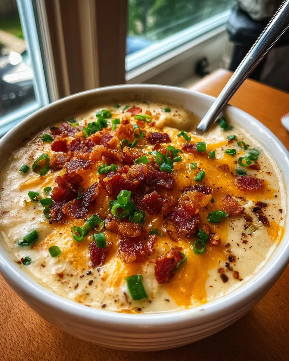 Crock Pot Loaded Baked Potato Soup - detail 1