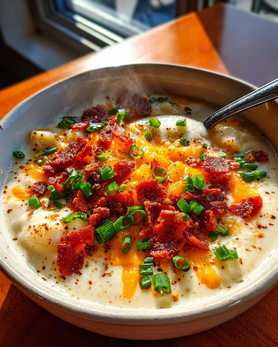 Crock Pot Loaded Baked Potato Soup - detail 3