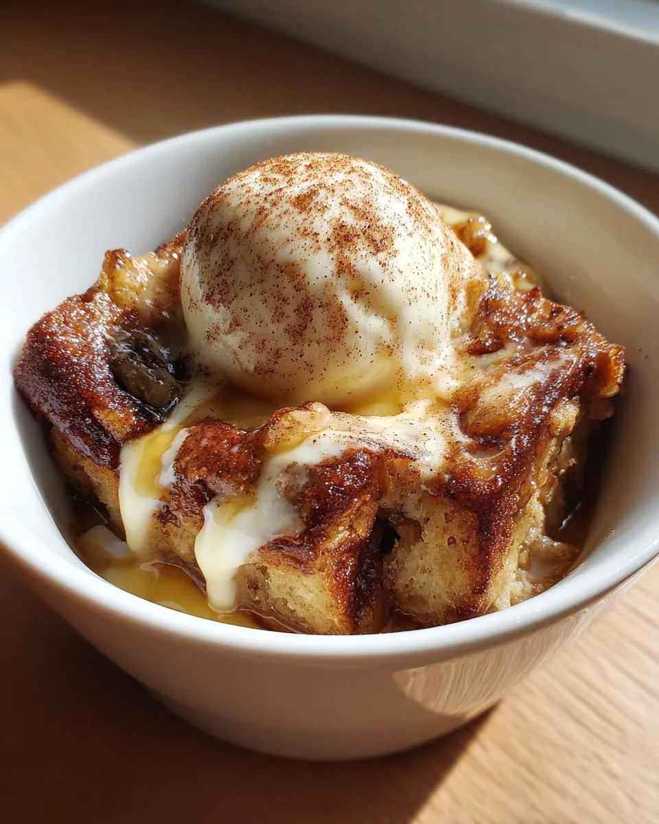 Crockpot Banana Bread Pudding - detail 1