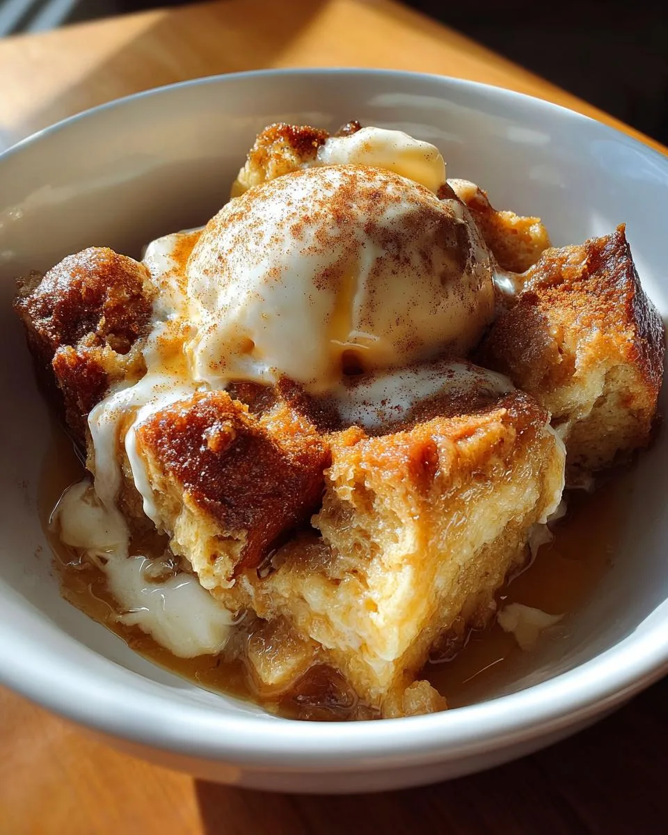 Crockpot Banana Bread Pudding - detail 4