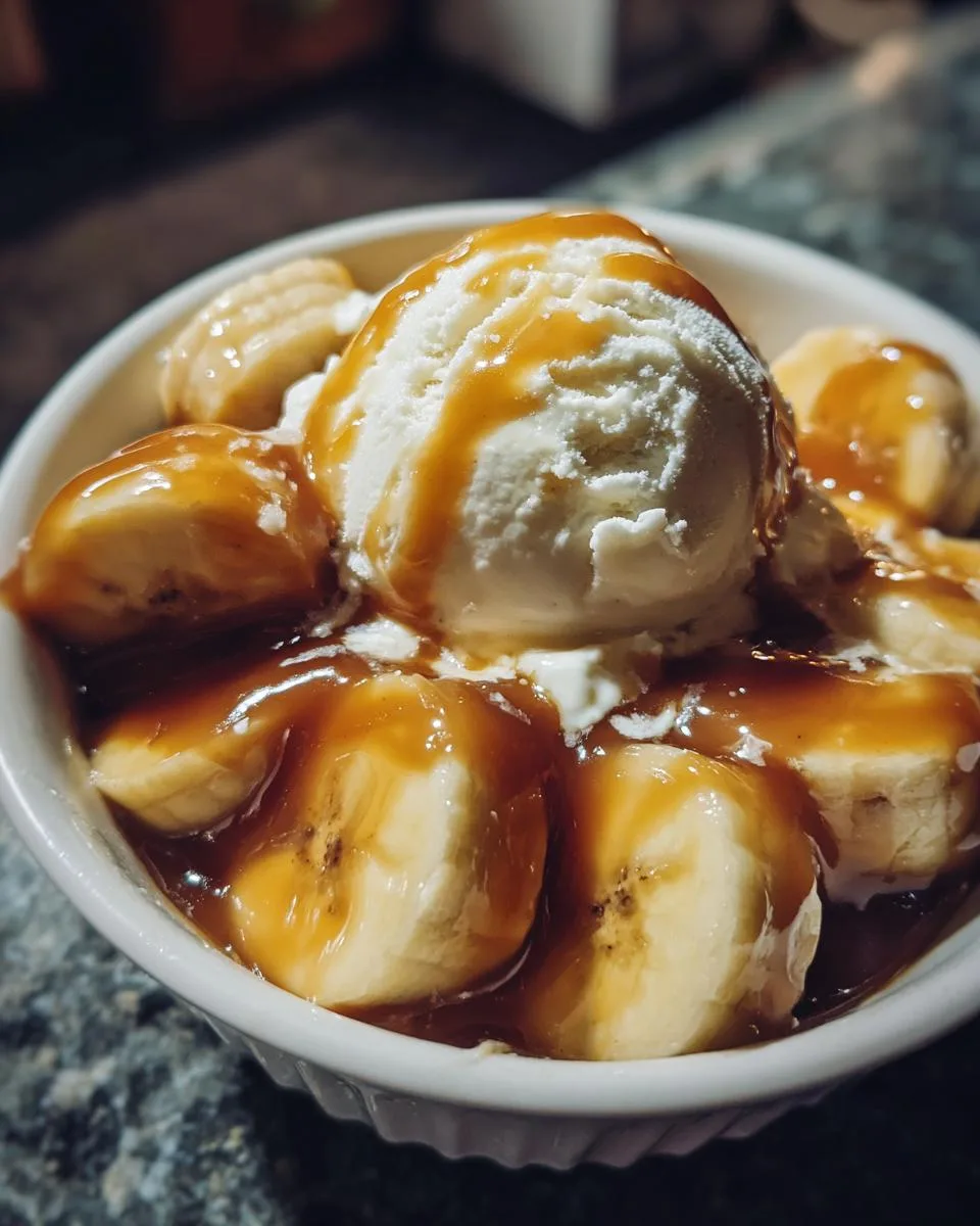 Crockpot Banana and Caramel Sauce Dessert - detail 2