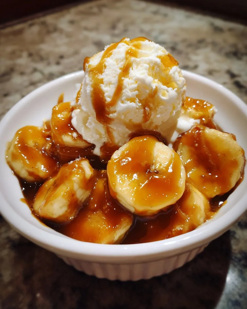 Crockpot Banana and Caramel Sauce Dessert - detail 3