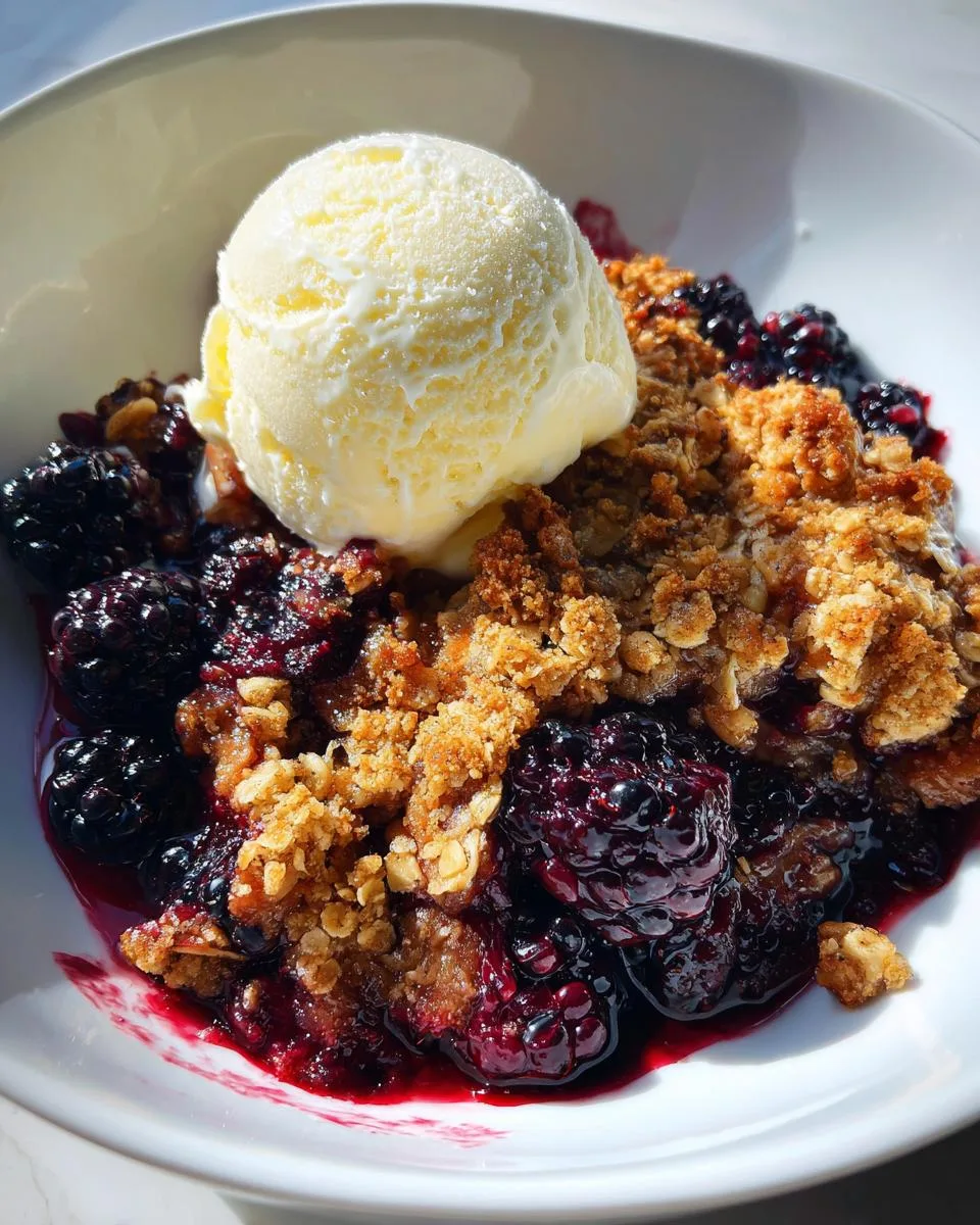 Irresistible Crockpot Blackberry Crisp in 3 Easy Steps 5 Crockpot Blackberry Crisp - detail 1