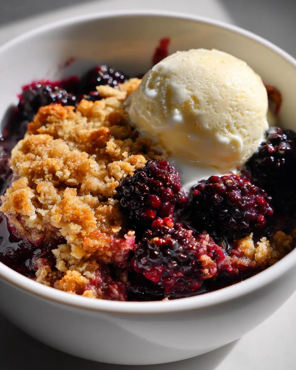 Irresistible Crockpot Blackberry Crisp in 3 Easy Steps 6 Crockpot Blackberry Crisp - detail 2