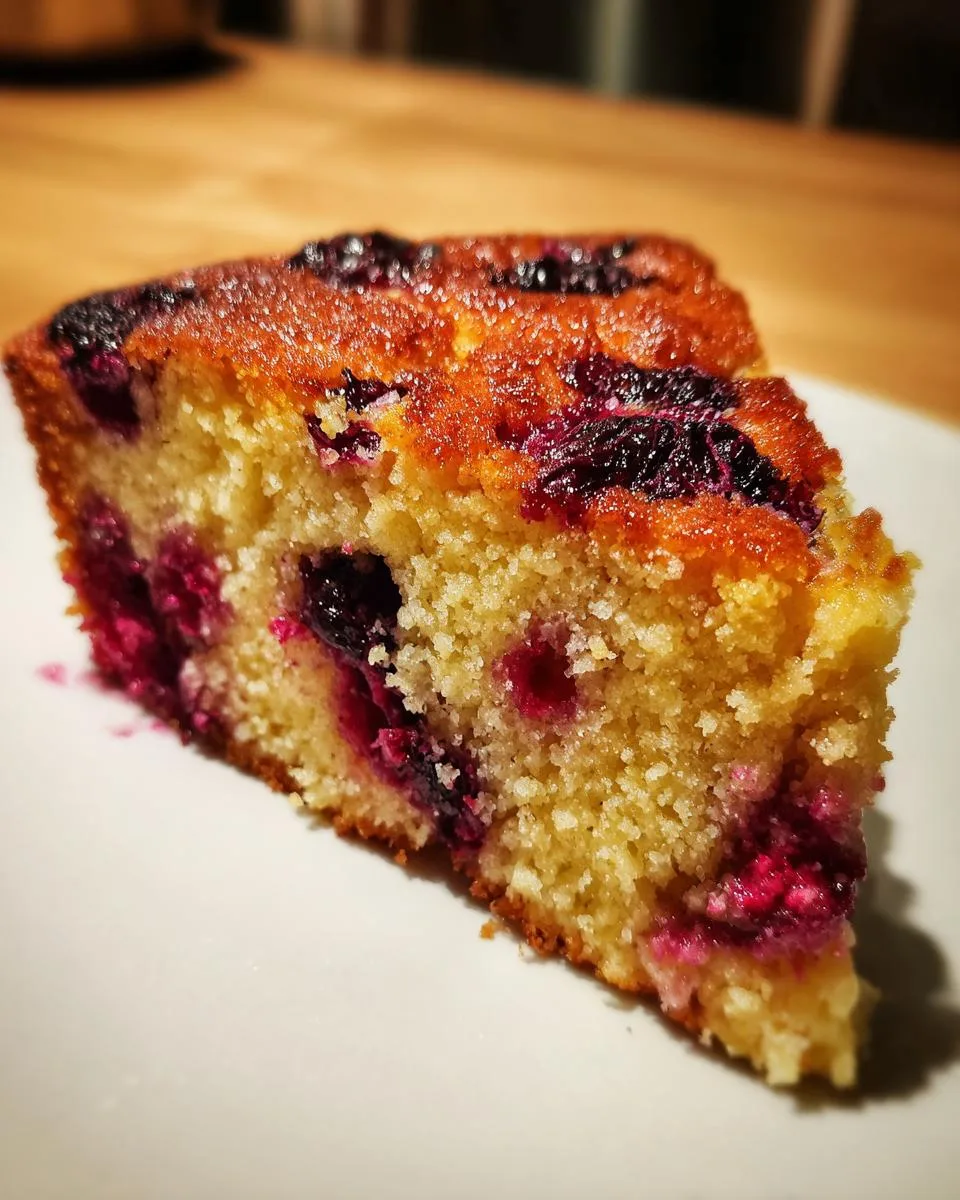 Crockpot Blackberry Muffin Cake - detail 1