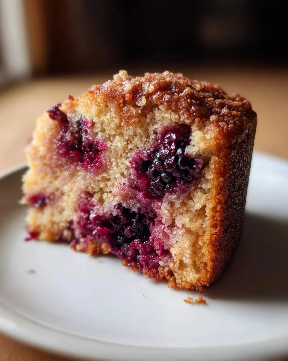 Crockpot Blackberry Muffin Cake - detail 2