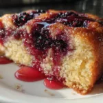 Crockpot Blackberry and Lemon Pudding Cake