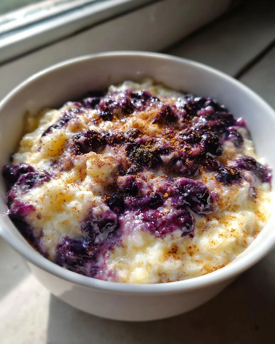 Creamy Crockpot Blueberry Rice Pudding - 1 Pot Magic 6 Crockpot Blueberry Rice Pudding - detail 1
