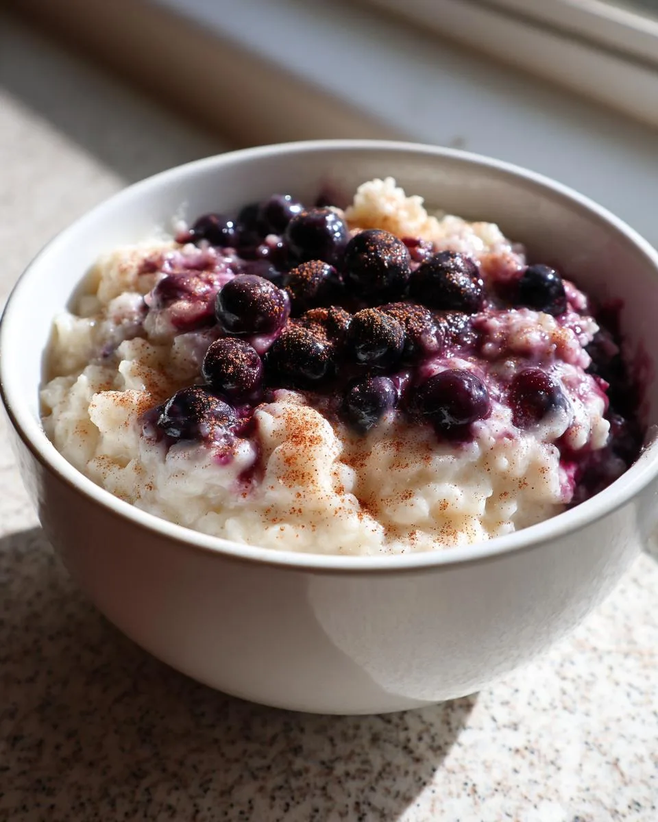 Creamy Crockpot Blueberry Rice Pudding - 1 Pot Magic 7 Crockpot Blueberry Rice Pudding - detail 2
