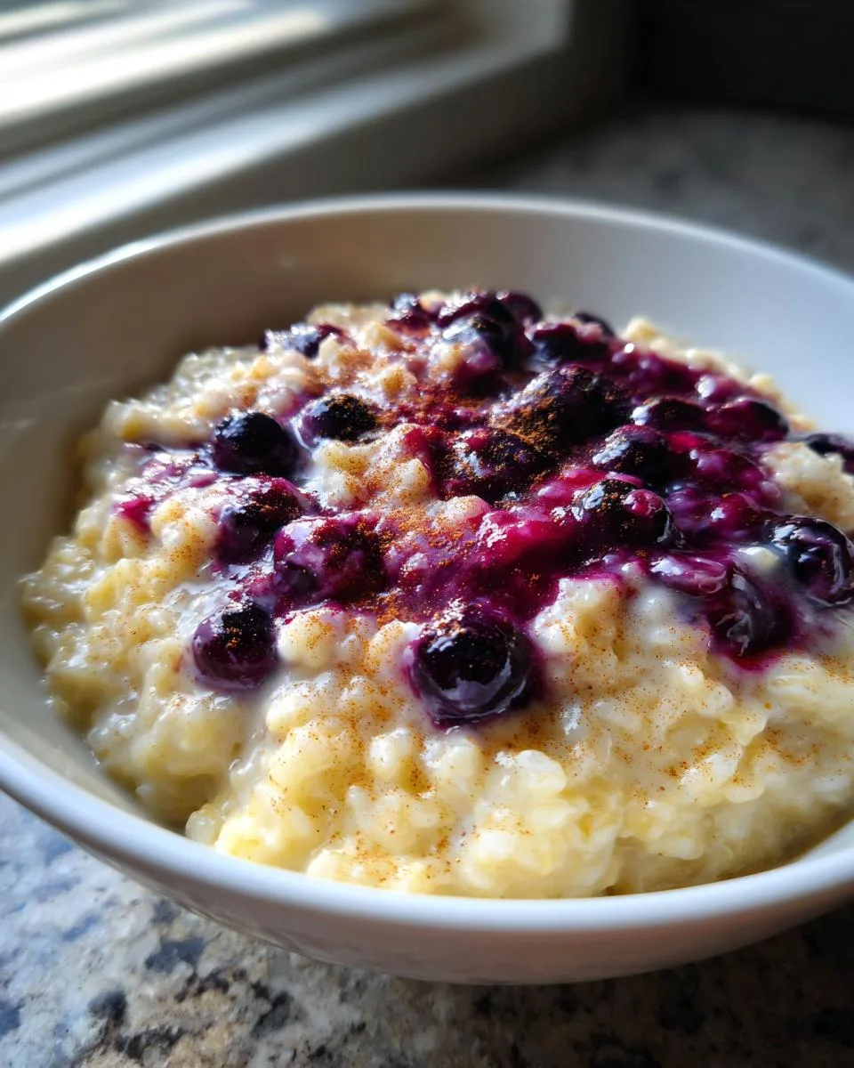 Creamy Crockpot Blueberry Rice Pudding - 1 Pot Magic 8 Crockpot Blueberry Rice Pudding - detail 3