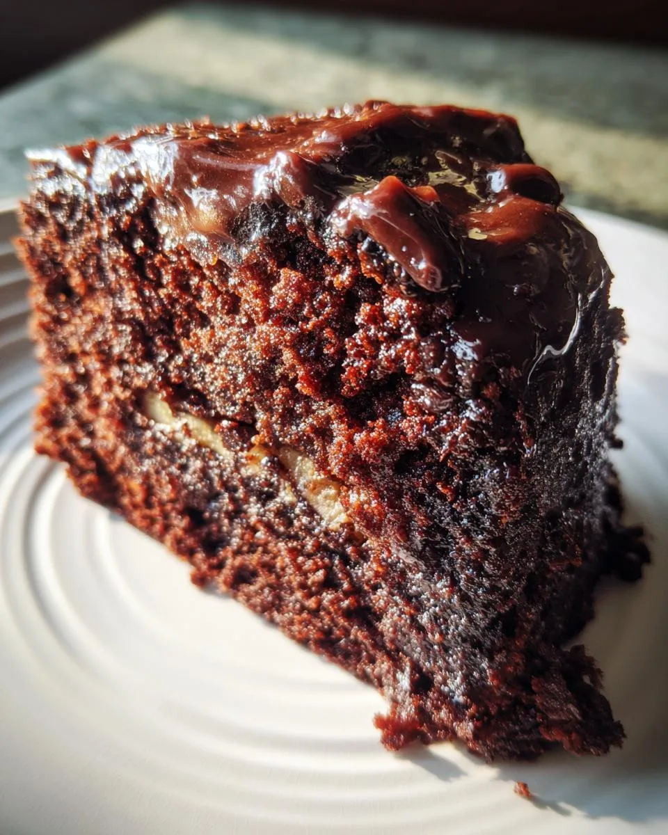 Crockpot Chocolate Banana Cake - detail 1