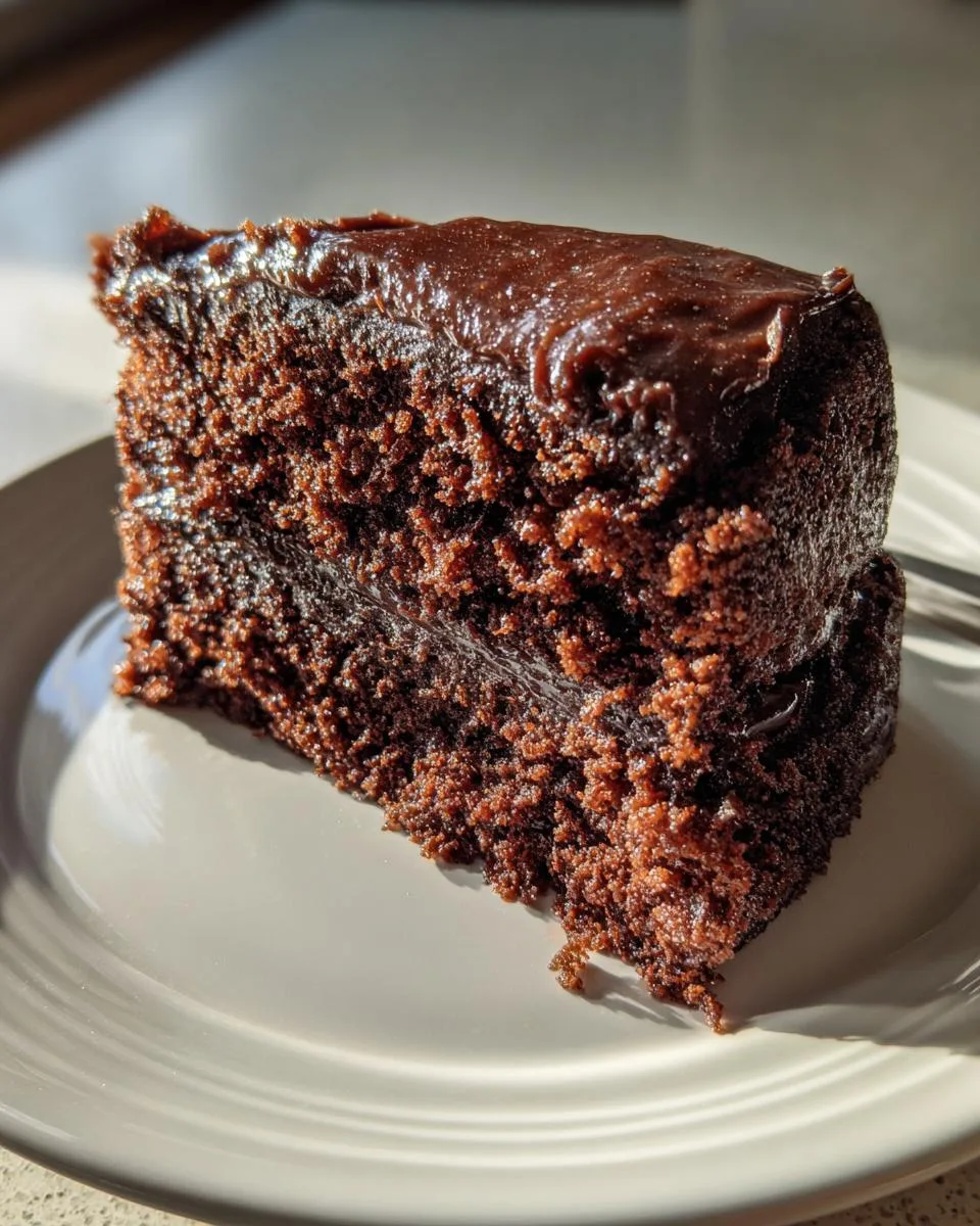 Crockpot Chocolate Banana Cake - detail 2