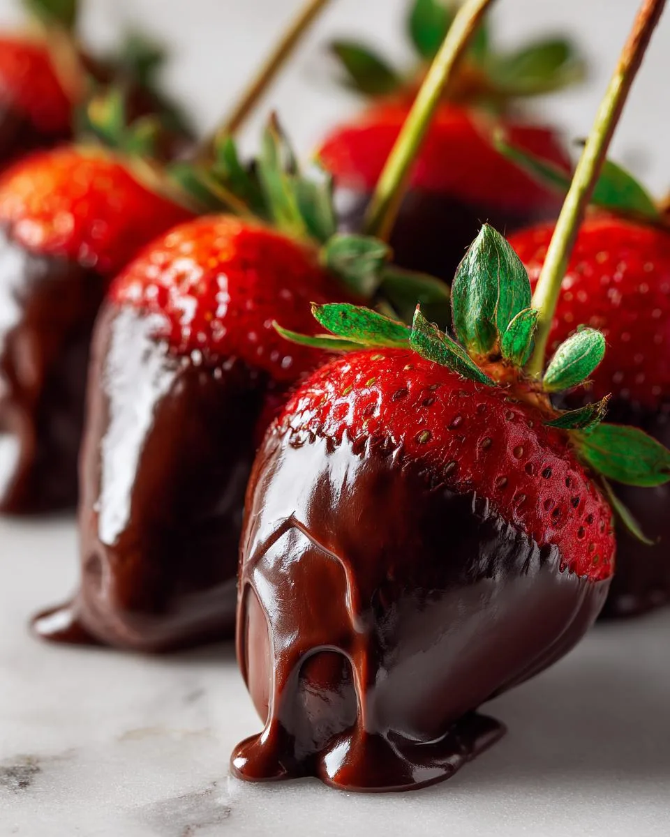 Crockpot Chocolate Covered Strawberries - detail 1
