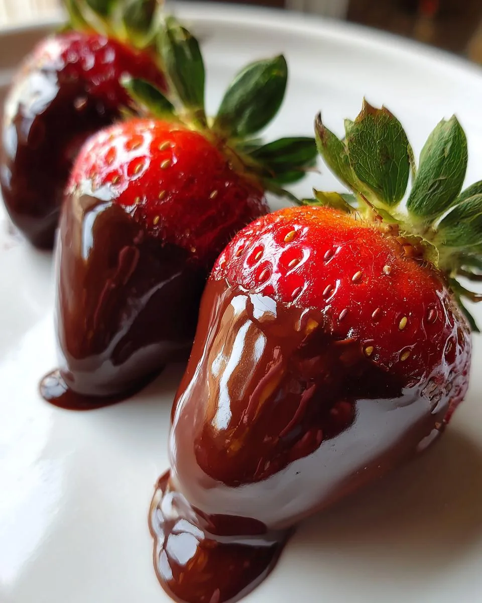 Crockpot Chocolate Covered Strawberries - detail 2