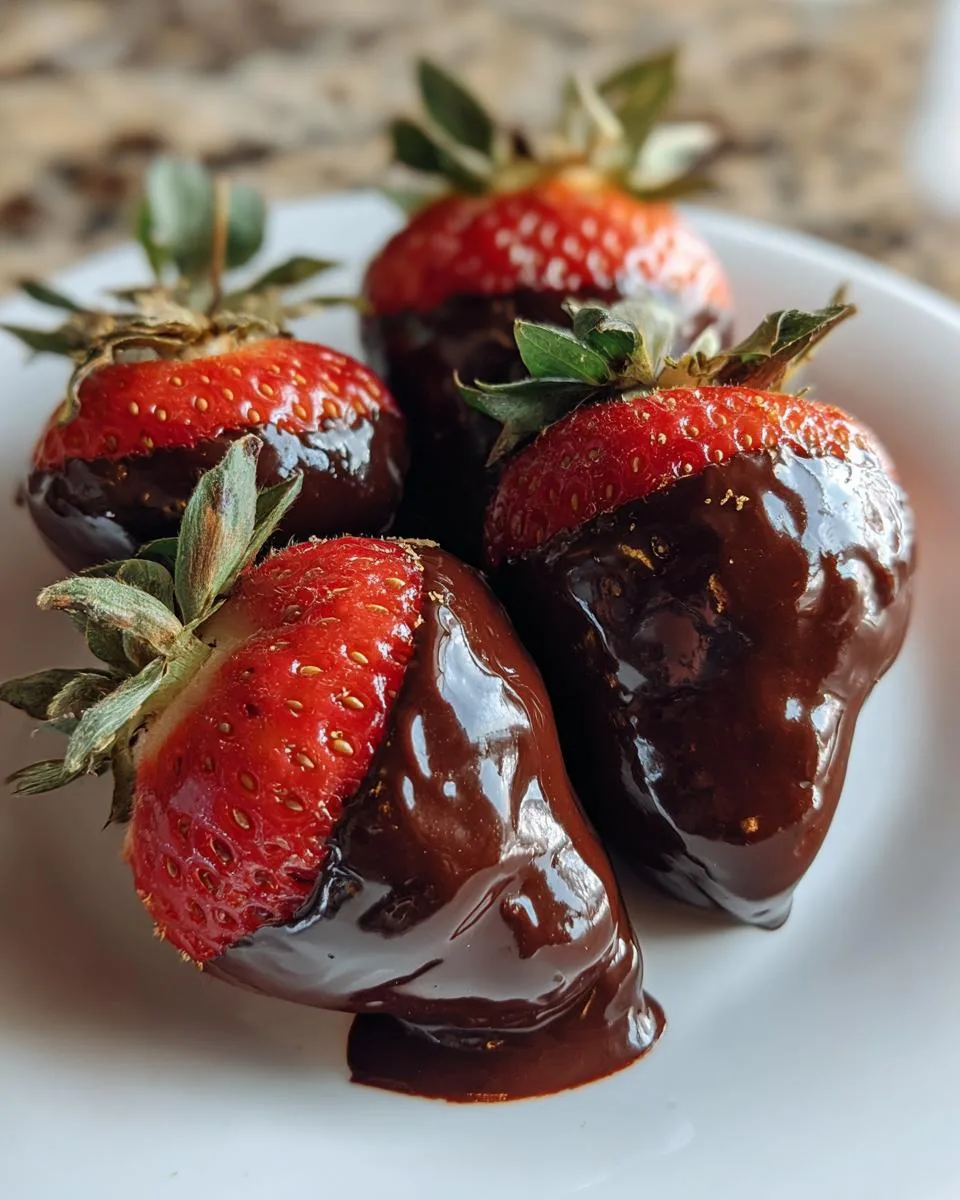 Crockpot Chocolate Covered Strawberries - detail 3