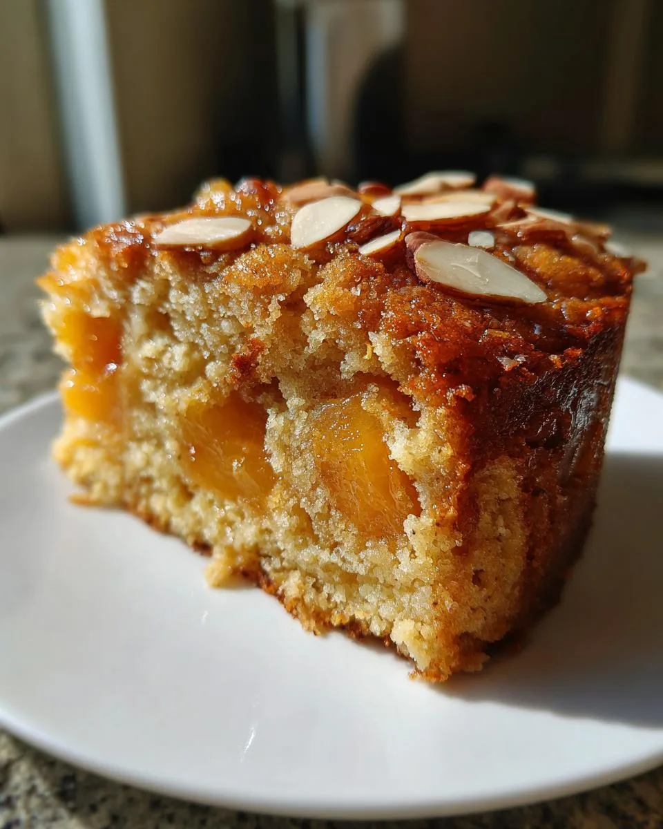 Crockpot Peach Almond Cake - detail 3