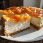 Crockpot Peach Cheesecake