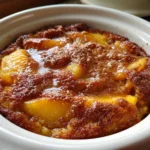 Irresistible 4-Ingredient Crockpot Peach Dump Cake 8 Crockpot Peach Dump Cake