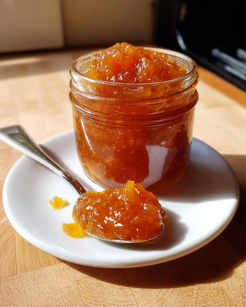 Crockpot Peach Jam - detail 1